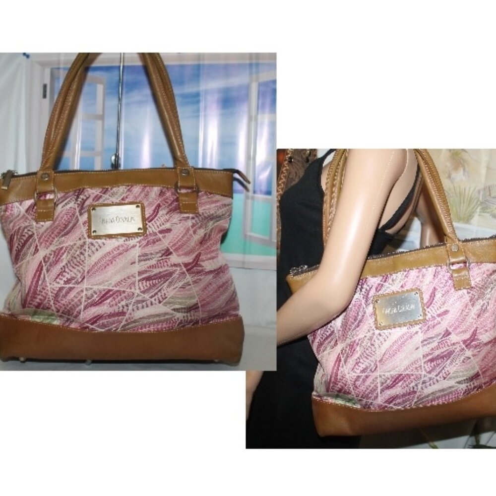 Pineda Covalin Contemporary Cozy Chic Artsy Rare Print Shoulder Bag Tote Purse